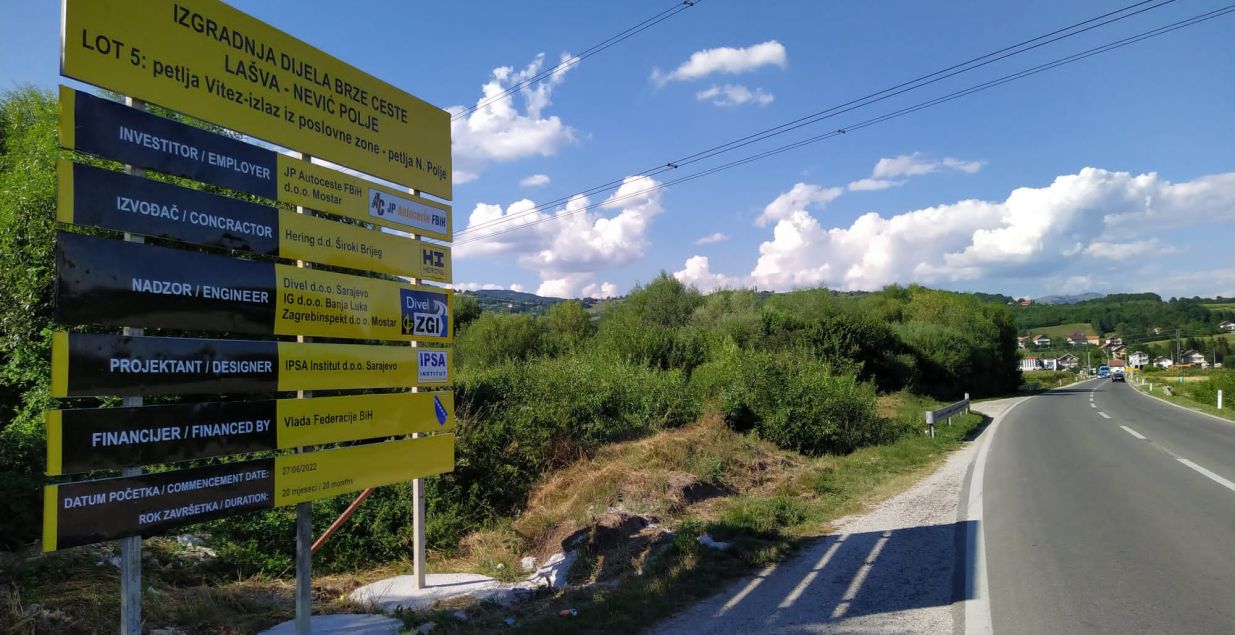 FBiH u novu brzu cestu ulaže 120 miliona KM