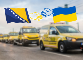 BIHAMK pružio prvu besplatnu pomoć na cesti izbjeglim licima iz Ukrajine